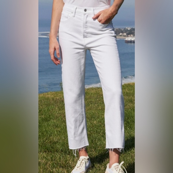 Frank & Eileen Monaghan Mom Jeans White Size 24 - Picture 1 of 9
